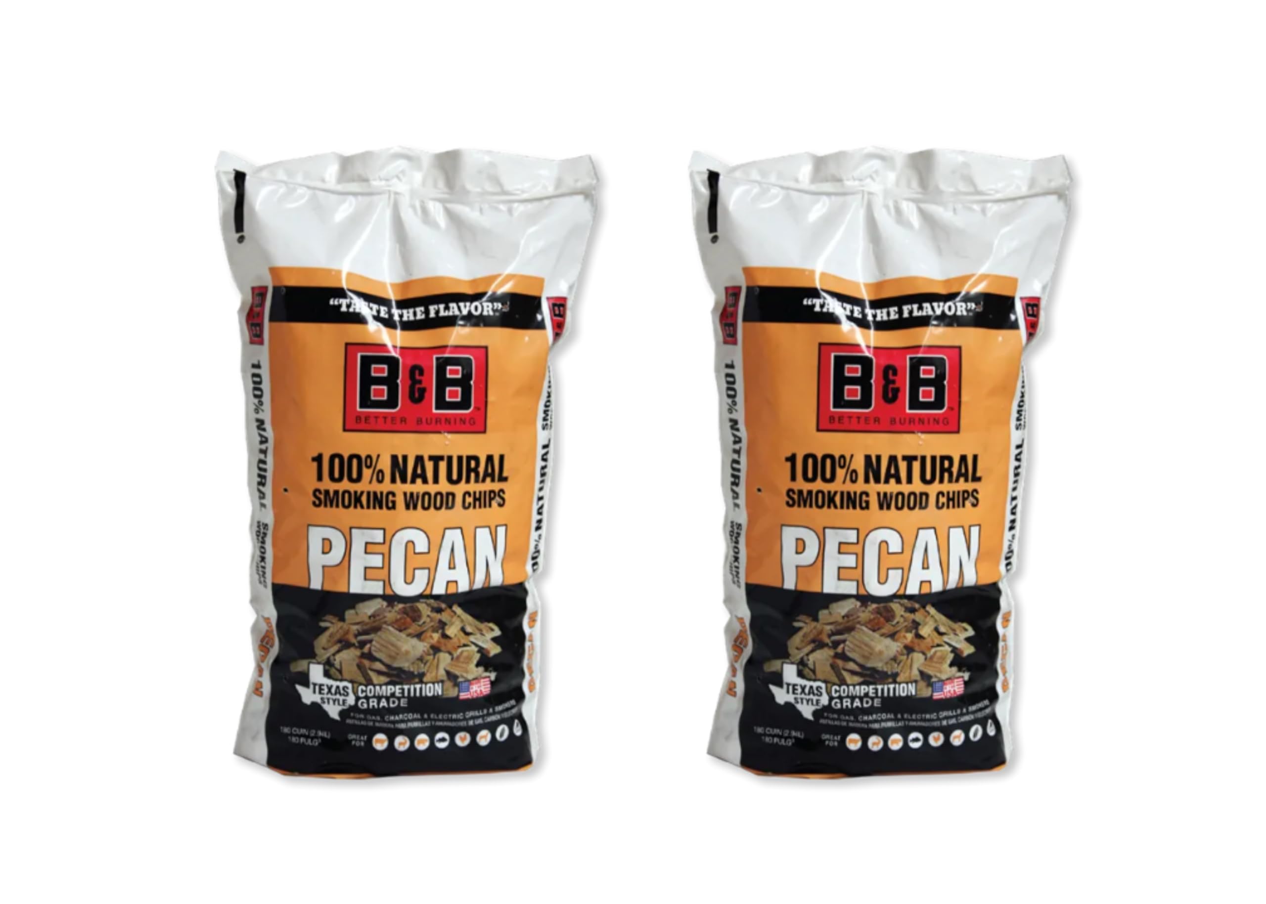 B&B Charcoal Smoking Chips Pecan 2-Pack