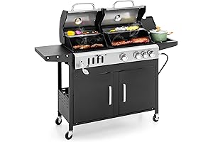 MFSTUDIO Gas/Charcoal Grill Combo: The Ultimate Outdoor Cooking Powerhouse