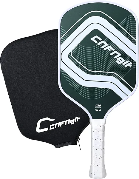Elongated Long Handle Pickleball Paddle Lightweight Pickle Ball Racket with Consistent Precise Ball Control Spin, 16mm, T-700 Carbon Fiber Grit Face, Gift for Intermediate Player, Beginner