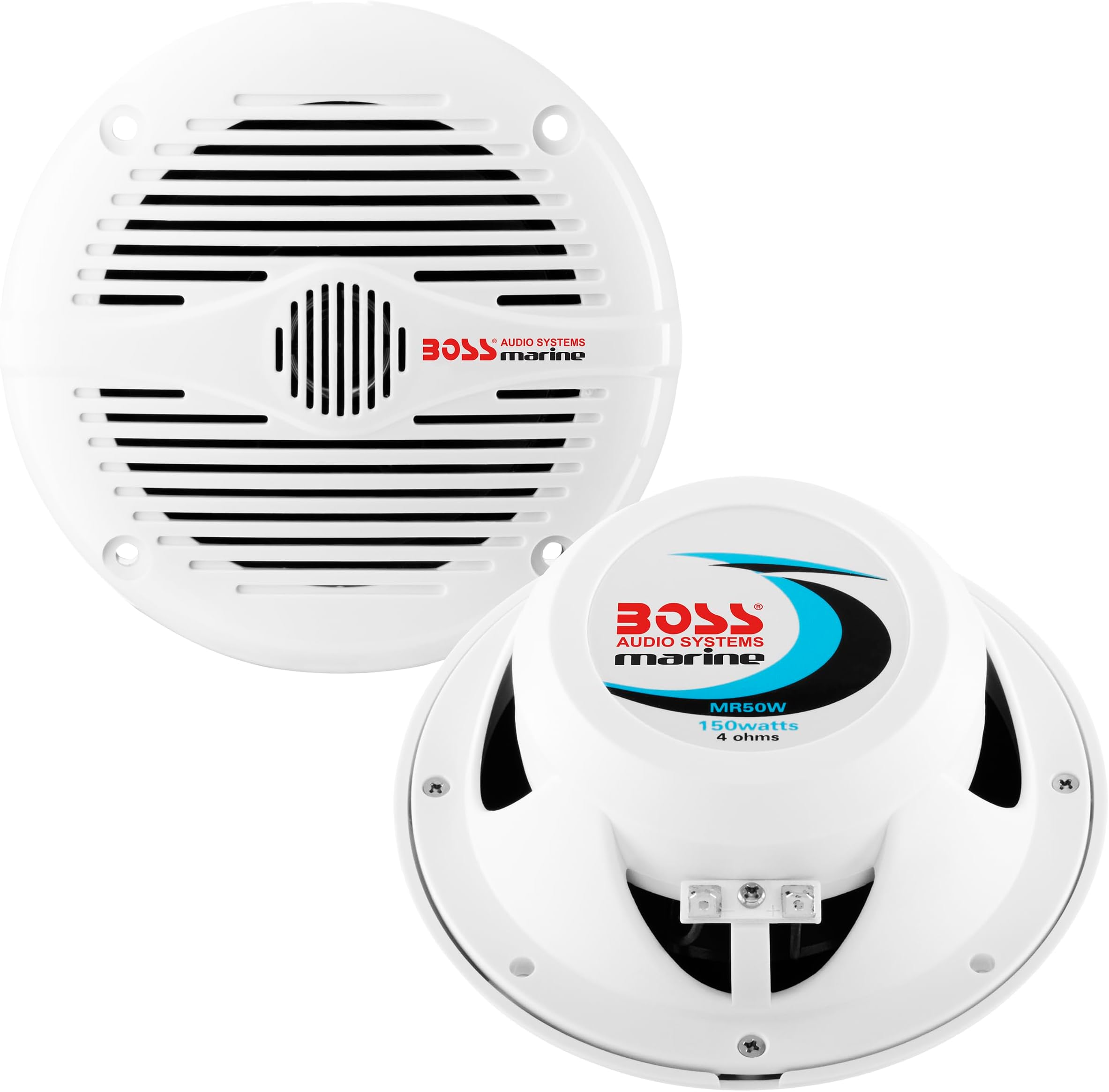 Marine MR50W 150 Watt Per Pair, 5.25 Inch Full Range, 2 Way, Weatherproof Sold in Pairs
