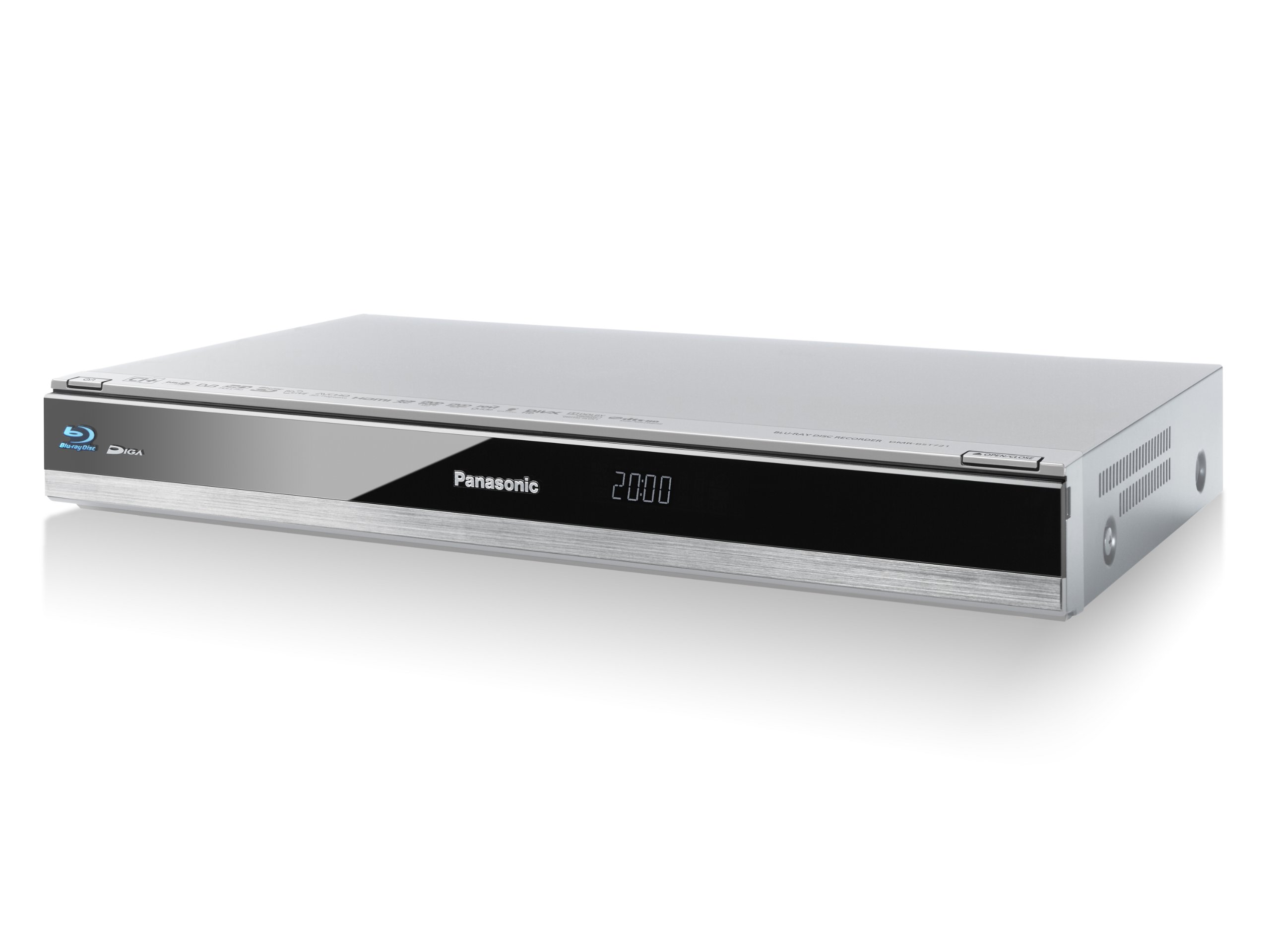 Panasonic DMR-BST721EG 3D Blu-ray Recorder mit Twin HD DVB-S Tuner silber