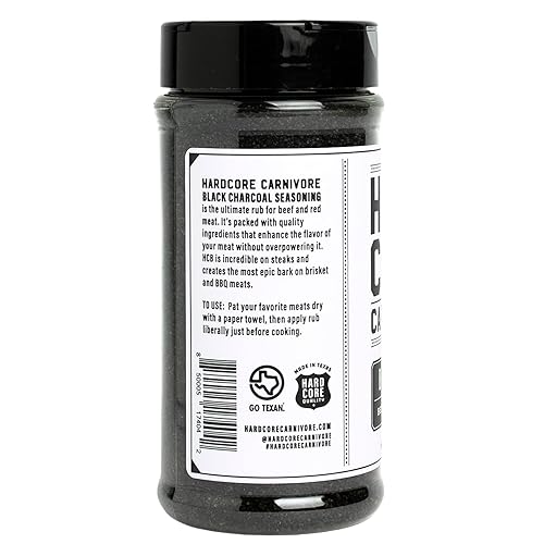 Miniatura 10 de Hardcore Carnivore Negro condimento de carbón para carne carne de res y barbacoa coctelera grande