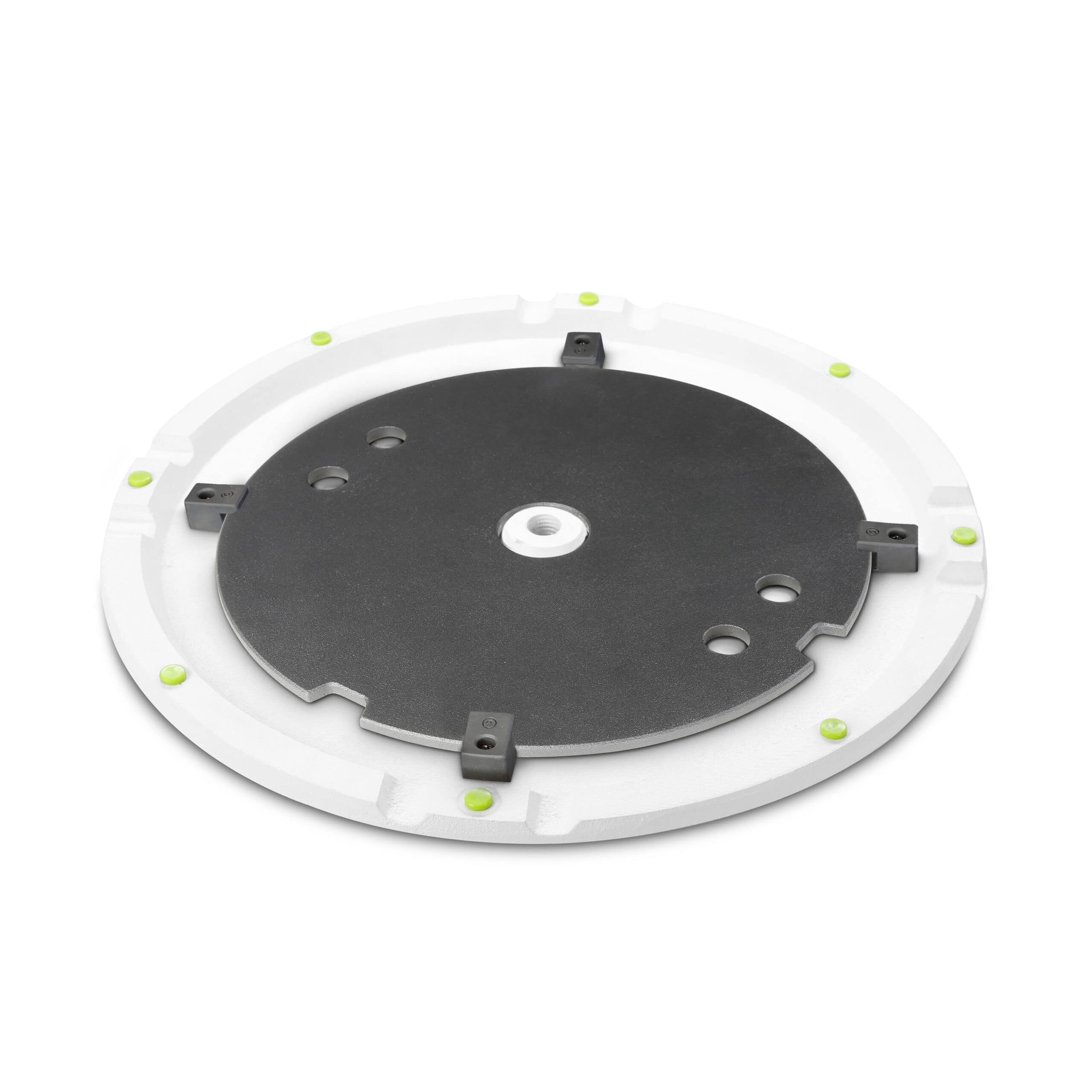Gravity SSP WB SET 1 W - Soporte de altavoz con base y placa de peso de hierro fundido, blanco