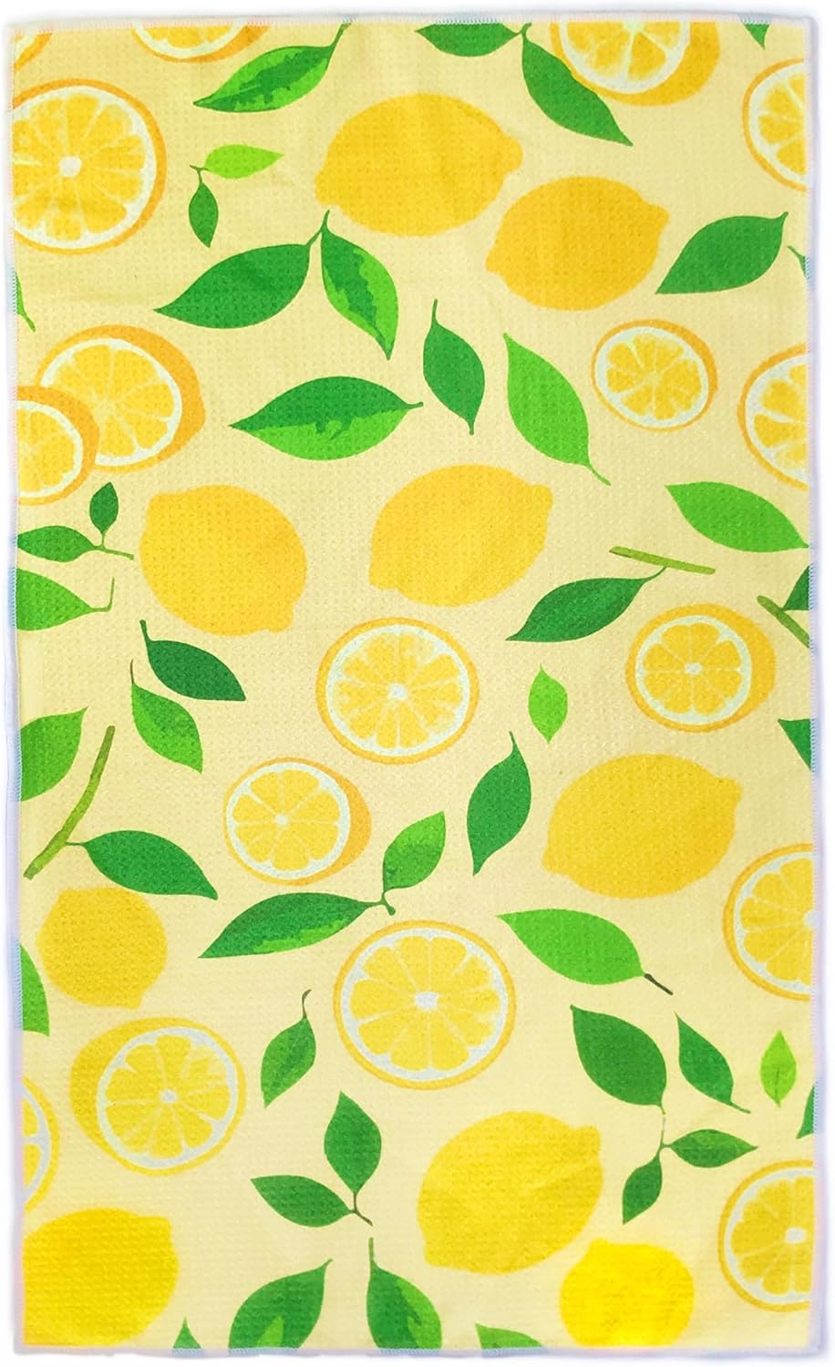 18” x 30” Highly Absorbent Kitchen Towels, Quick Dry Microfiber Tea Towel, Dish Towels for Kitchen Drying, Ultra Soft Premium Hand Towels (Lemon)