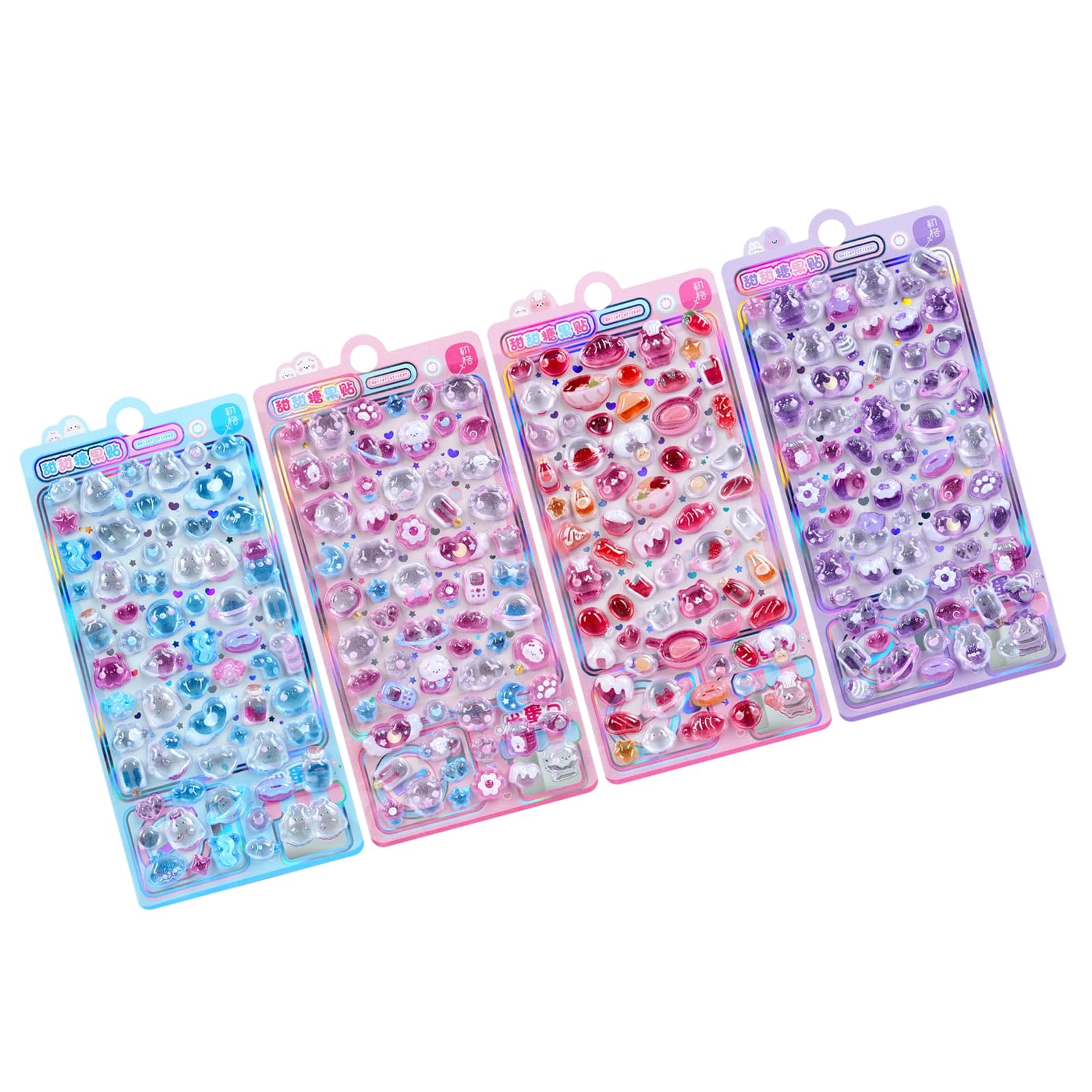 Embossed Animal Sticker Cartoon PVC Resin Sticker for Scrapbooking Notebook Journal Phone Cover Luggage Kids Rewarding Classroom Craft