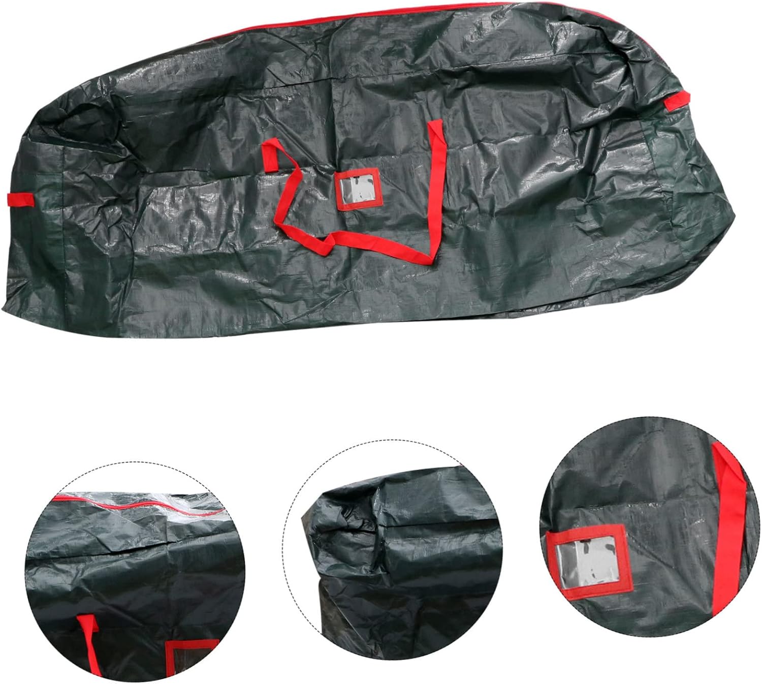 Christmas Tree Storage Bag Outdoor Pouch Large Capacity for Disassembled Xmas Trees and Decorations Household Organizer Random Color