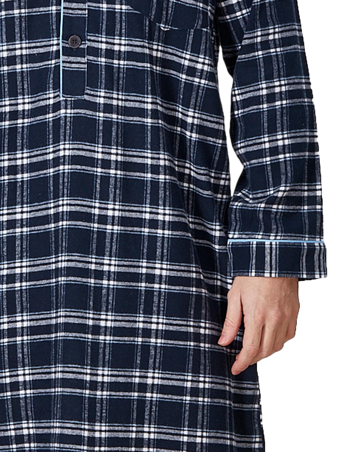 Haigman Mens brossé 100% Coton 7394 Nightshirt