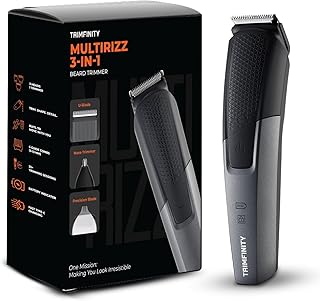 Trimfinity MultiRizz 3-in-1 Beard Trimmer for Men | Multipurpose Trimmer for Men | Precision Trimmer, Ear & Nose Trimmer | Stainless Steel Blades | 2 Hr Runtime | Type C Charging | Shaving Machine, Cordless Beard