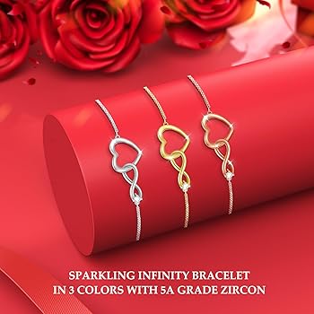 J.Fée Bracciale Donna, Bracciale Infinito Bracciale Donna Argento 925