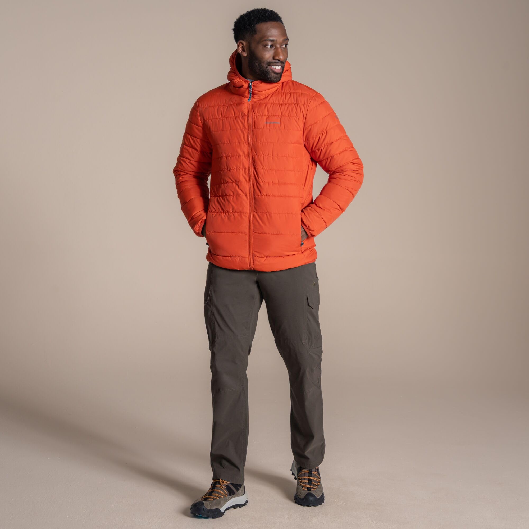 Craghoppers Complite IX - Chaqueta con capucha para hombre, plegable, abrigo térmico compresible
