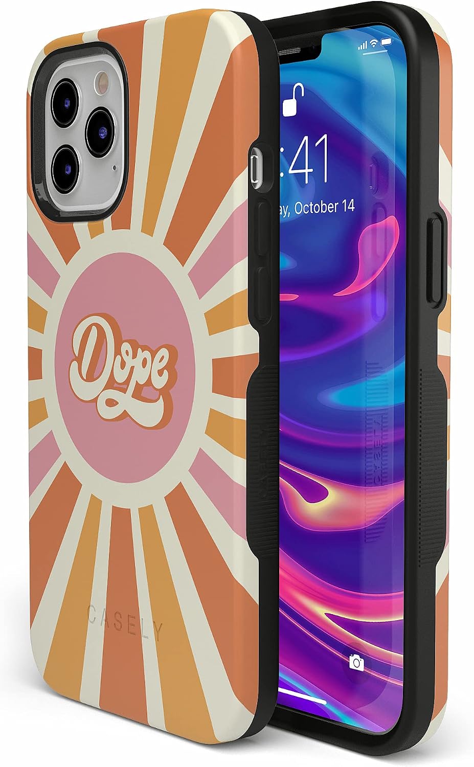 Casely iPhone 11 Pro Case | You're Dope | Retro Colorblock | Bold Protective Design