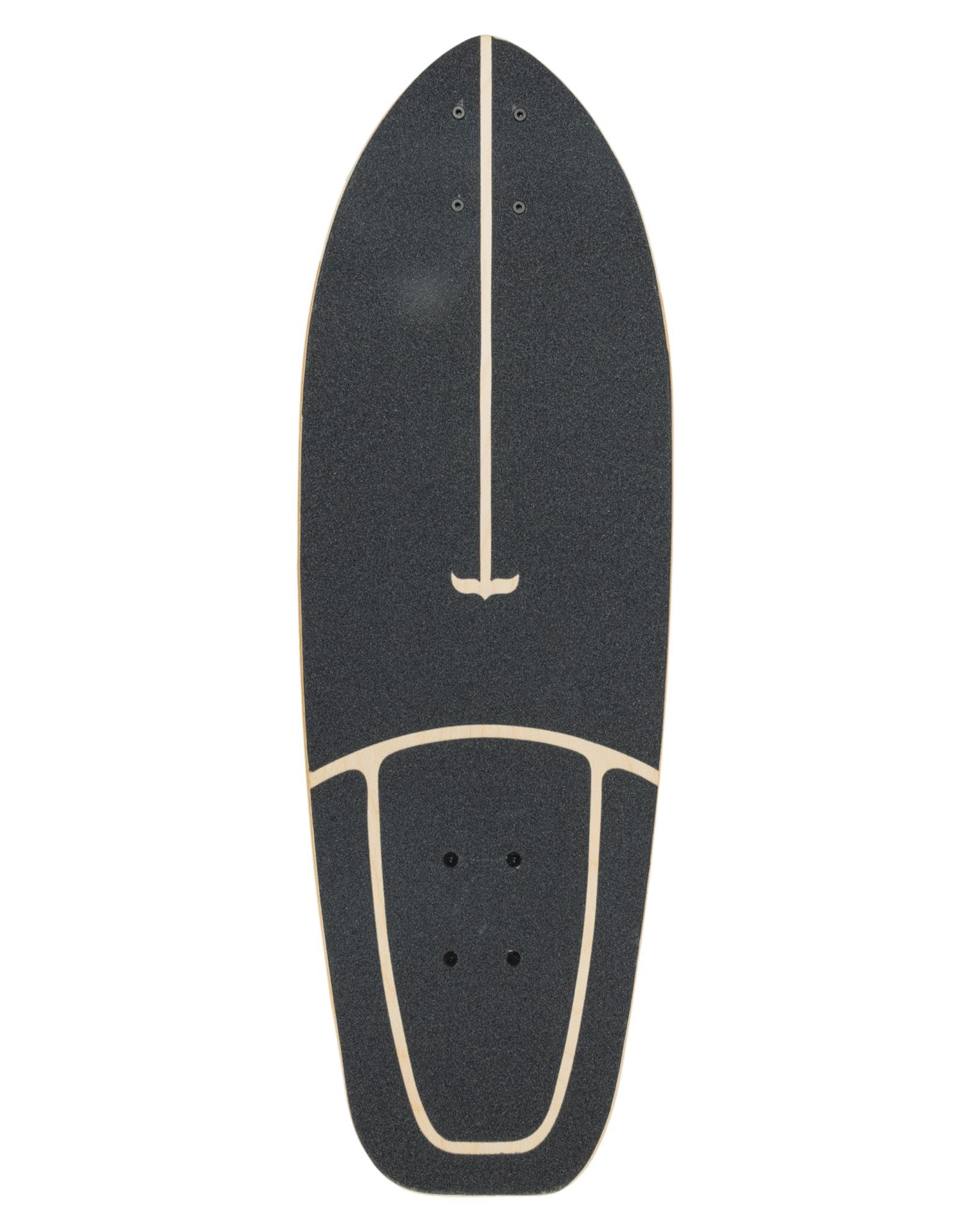 Surfskate Surf Lion SEETHING | Carving et pompage | Planche 29" x 10" | Axes S7 | Roues 65 x 43 mm 78A | ABEC-5 | Longboard Adulte, Bois d'érable