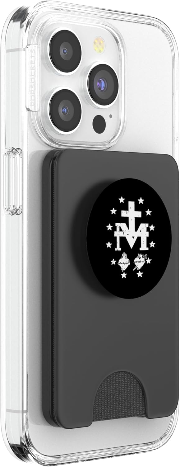Miraculous Medal Medalla Milagrosa Catholic Virgin Mary PopSockets PopGrip: Swappable Grip for Phones & Tablets PopSockets PopWallet for MagSafe