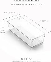 Vista 3 de Bino - Organizador de cajones de plástico multiusos, rectangular