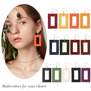 GELVTIC Leather Earrings for Women, Dangle Earrings Drop Lightweight Fashion for Girls, Gifts for Her