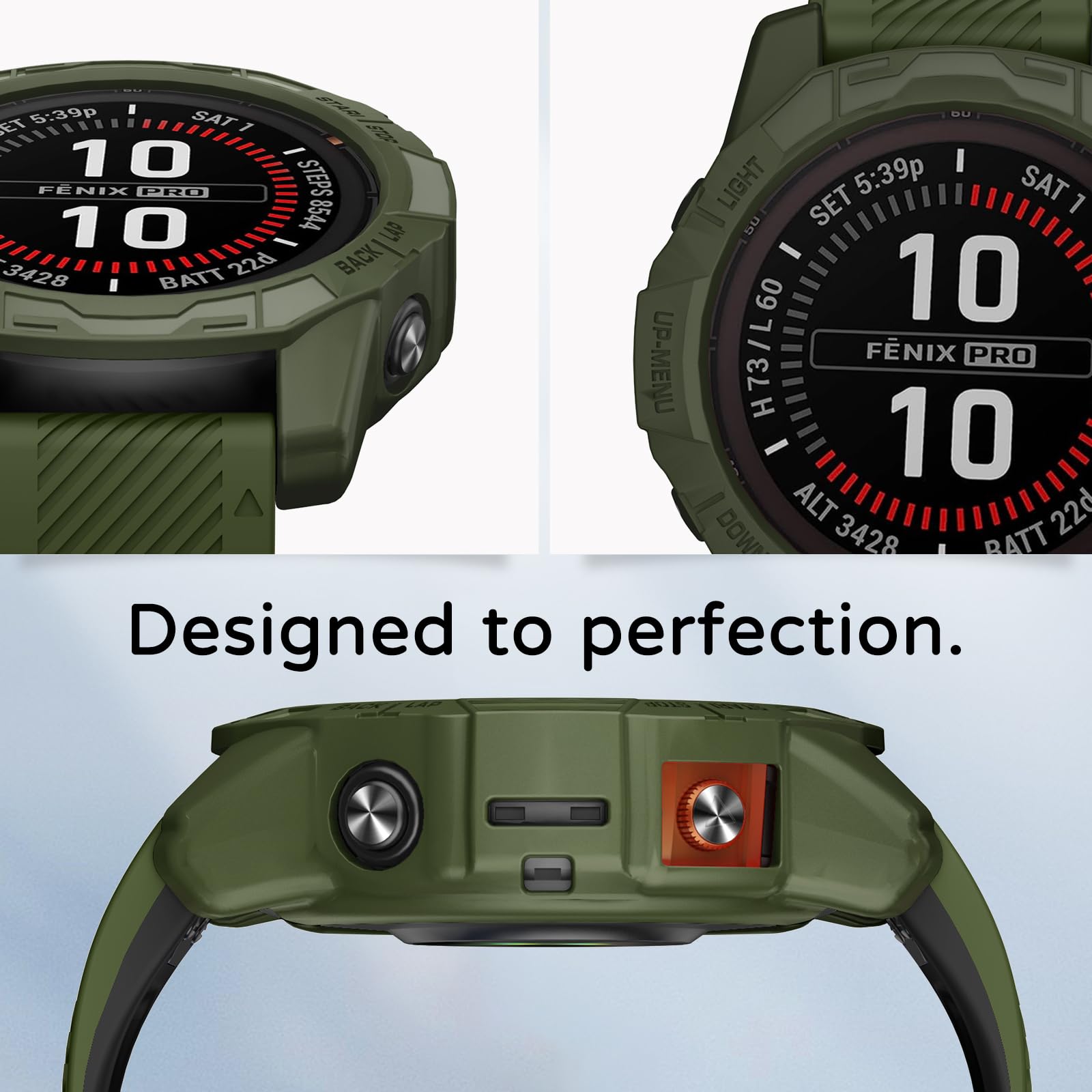 LOKEKE Kompatibel mit Garmin Epix Pro 51 mm Schutzhülle, TPU LOKEKE Kompatibel mit Garmin Epix Pro 51 mm Schutzhülle, TPU