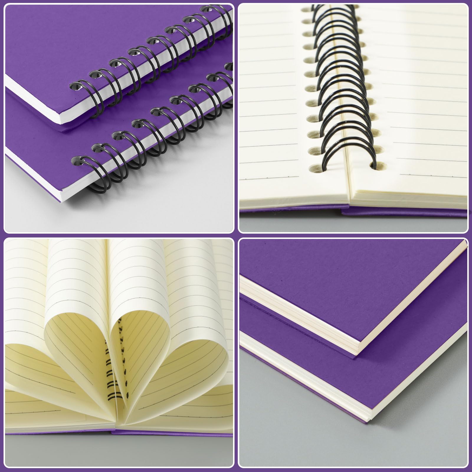 Epakh Paquete de 22 cuadernos en espiral A5 con cubierta de papel kraft, cuaderno de diario de tapa dura para el regreso a clases, cuaderno de 5.5 x 8.3 pulgadas, cuaderno de viaje para el primer día