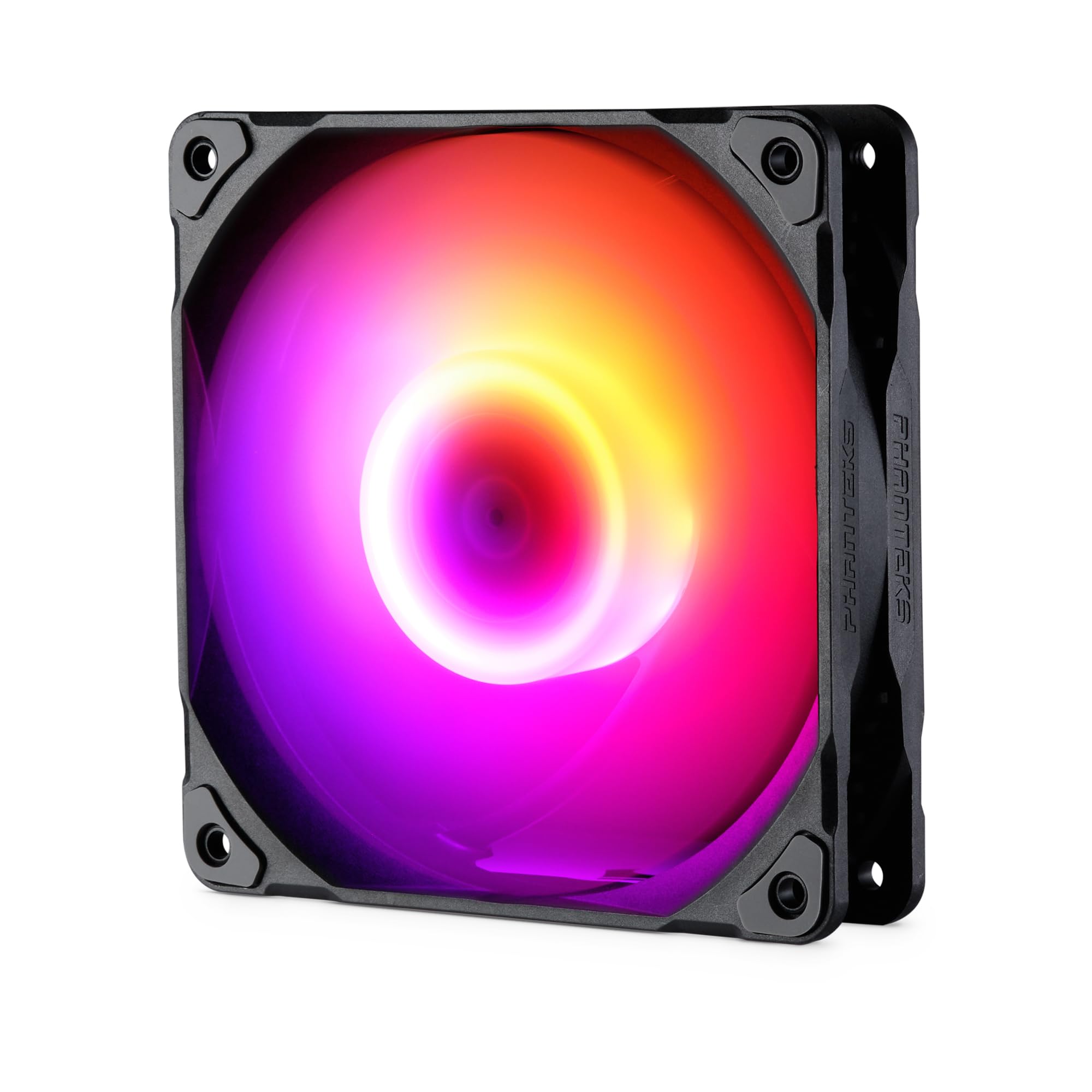 Phanteks M25-120 D-RGB Fan, High-Airflow Radiator Performance, PWM Control up to 2000RPM, ARGB/DRGB Lighting, Daisy-Chain Cable, Black