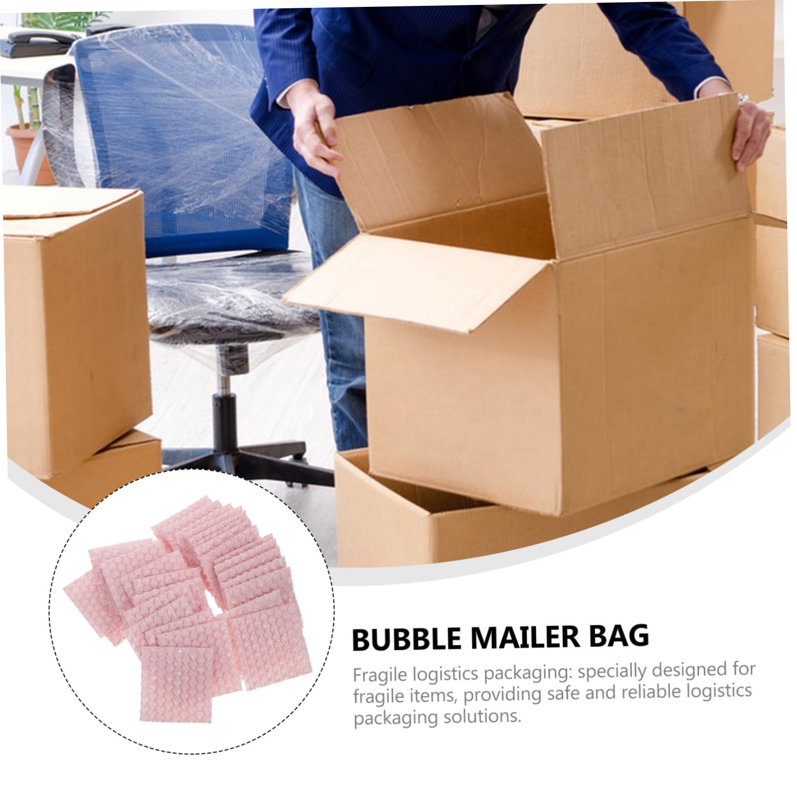 POPETPOP Luftpolsterumschläge Rosa aus Kunststoff 50 Stück Herzförmige Schützende und Vielseitige Versandtaschen für Verpackung und Umzug