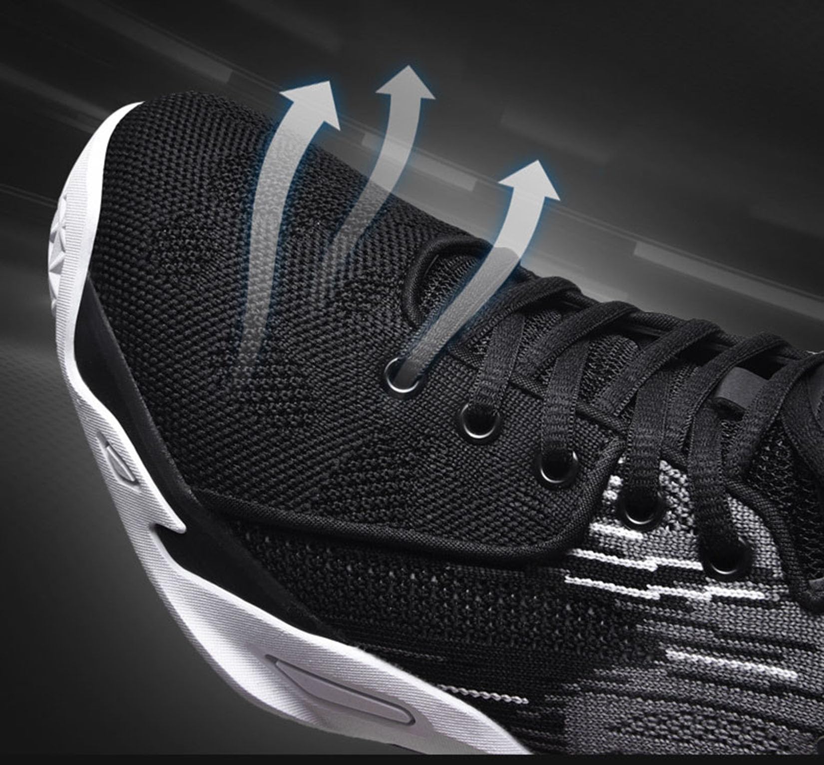 Buty do koszykówki męskie buty do koszykówki latające tkane oddychające lekkie buty sportowe buty treningowe (44 EU, Q3)