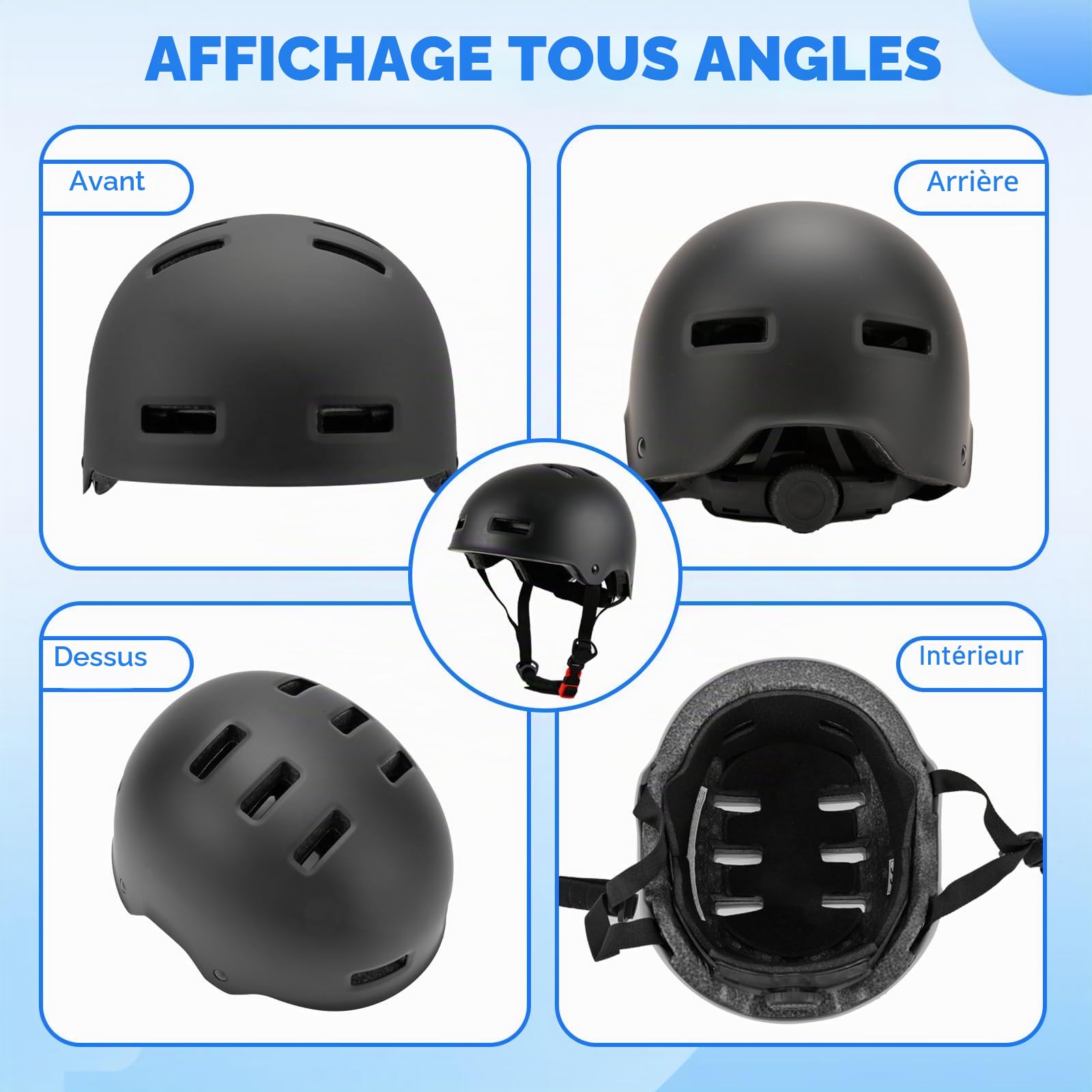 Casque Vélo pour Enfants Filles Garçons Adolescents et Adultes, Réglables Casques de Protection pour Enfants pour Le Multi-Sports Cyclisme Skateboard Patinage Trottinette