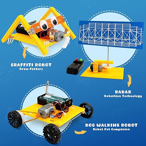 Miniatura 2 de Juego de 6 proyectos STEM para niños de 6 a 8 años, kits de ciencia electrónica para niños de 8 a 12 años, kits de construcción de circuitos de