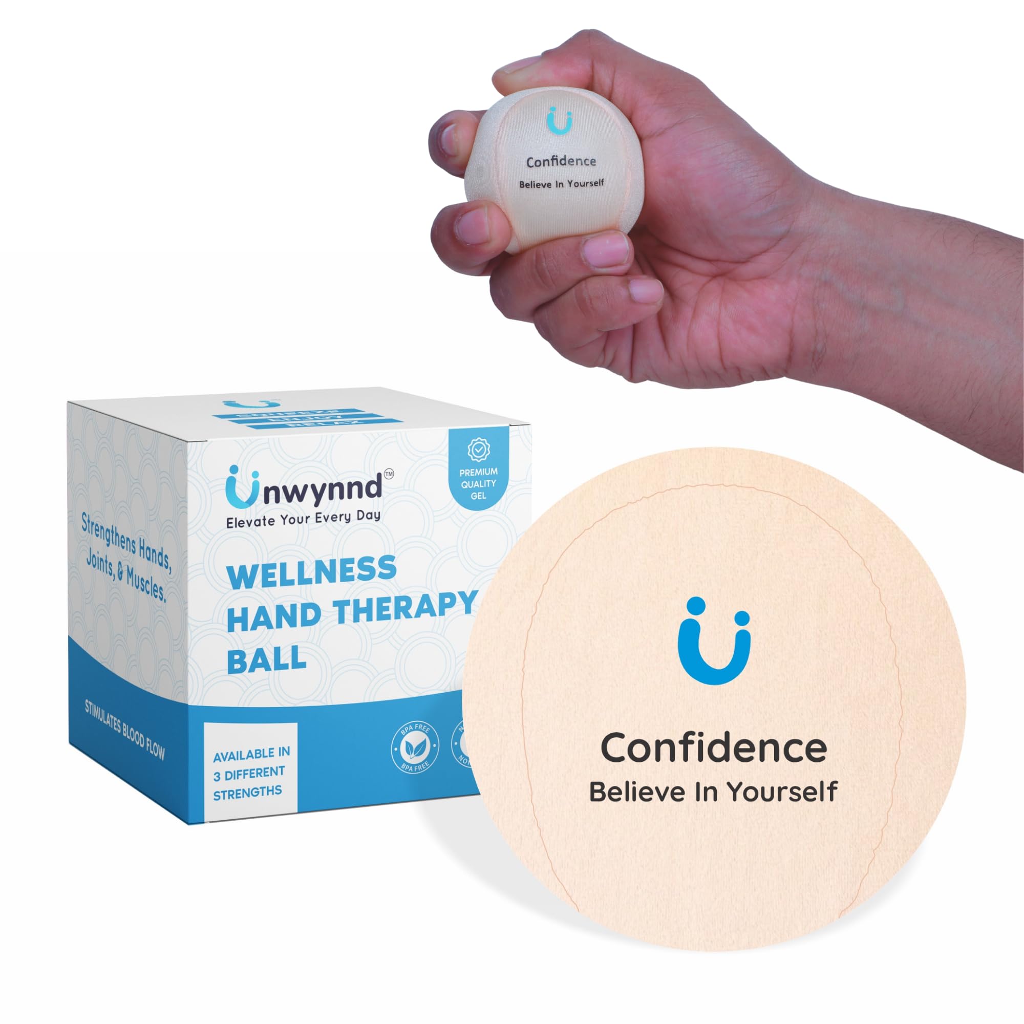 Unwynnd Stress Balls For Adults - Hand Exercise Ball For Stress Relief, Carpal Tunnel, & Arthritis For Hand Grip Strengthening - Anxiety Relief Physio Ball Fidget - Medium (1 PCS) (Peach) (B0CS2ZNC9Y) Amazon Price History, Amazon Price Tracker