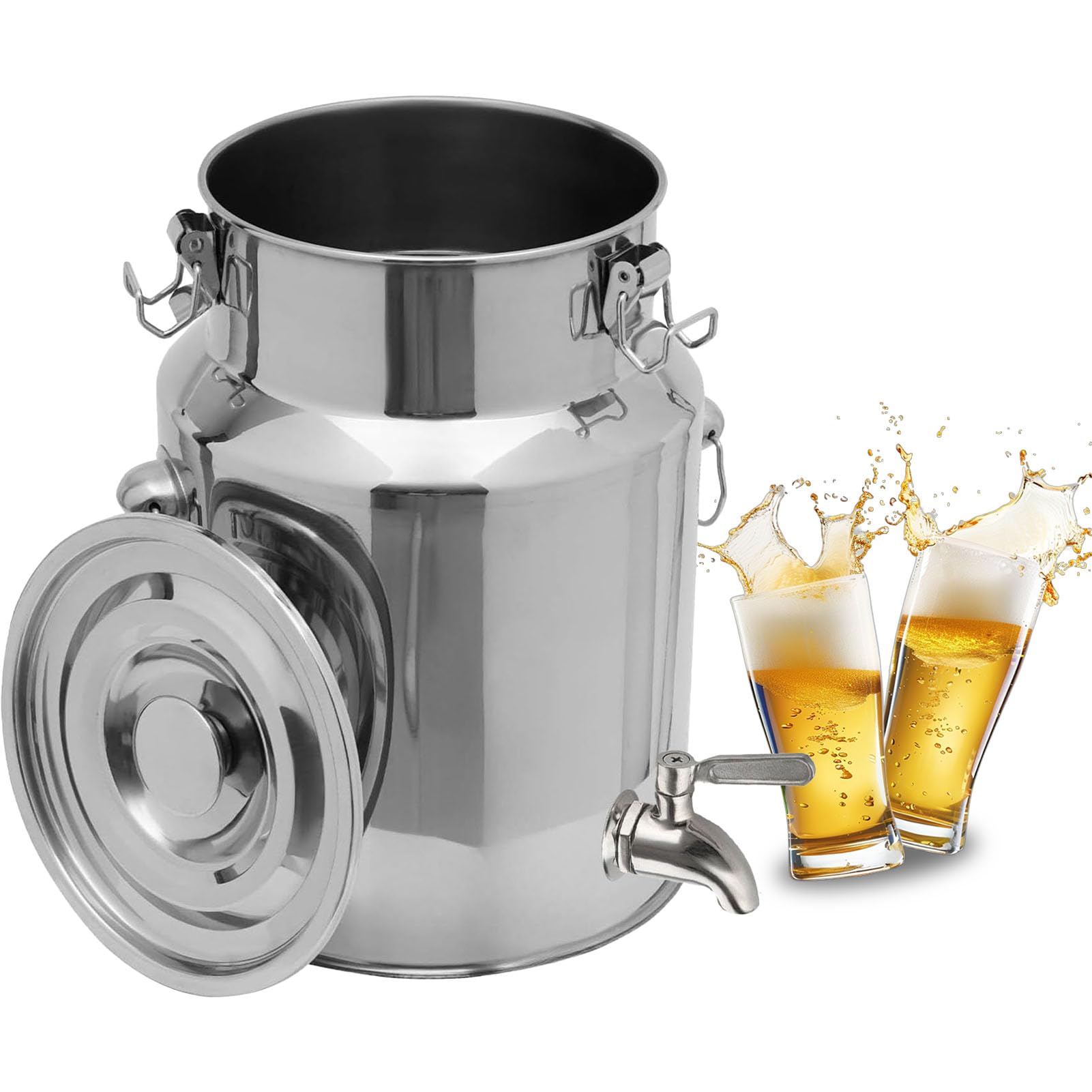 GTHTUHFD Insulated Beverage Container With Lid And Tap For Transport And Storage,18L