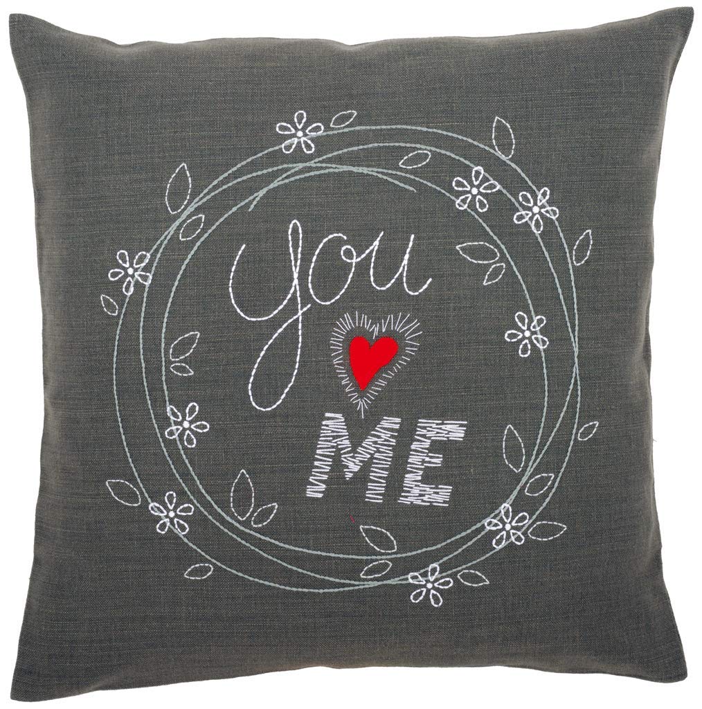 Vervaco Embroidery Kit: Cushion: You and Me, Acrylic NA, 40 x 40cm, N\a