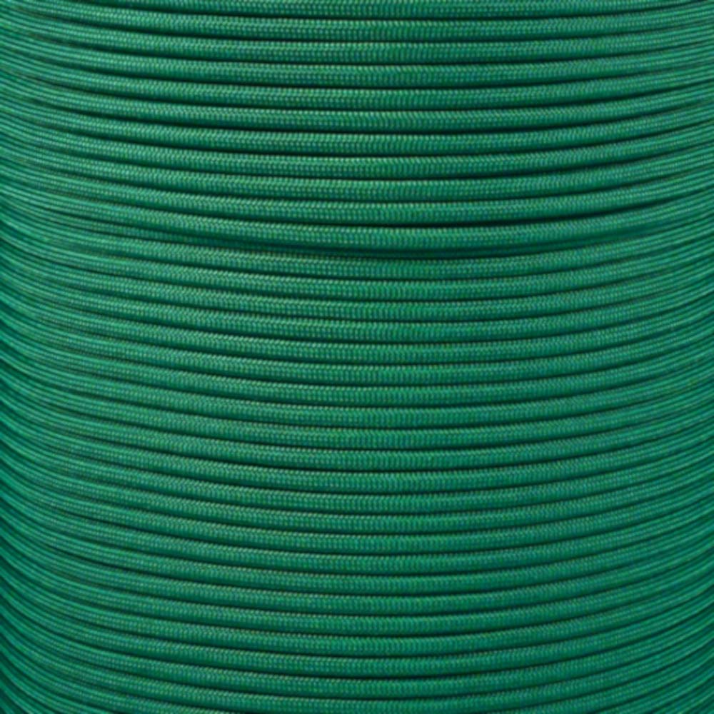 PARACORD PLANET 550 lb, 100 Foot Hank, Kelly Green Parachute Cord. Also known as paracord rope, parachute rope, utility cord, tactical cord, & military cord. USA made to provide durability & strength.
