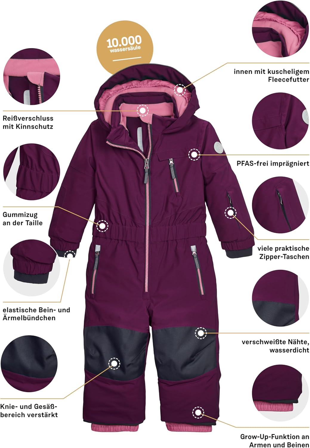 Killtec firstinstinct by killtec children's ski overall/snowsuit with