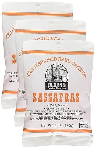 Miniatura 2 de Claey's, Old Fashioned Hard Candy Sassafras, bolsa de 6 onzas