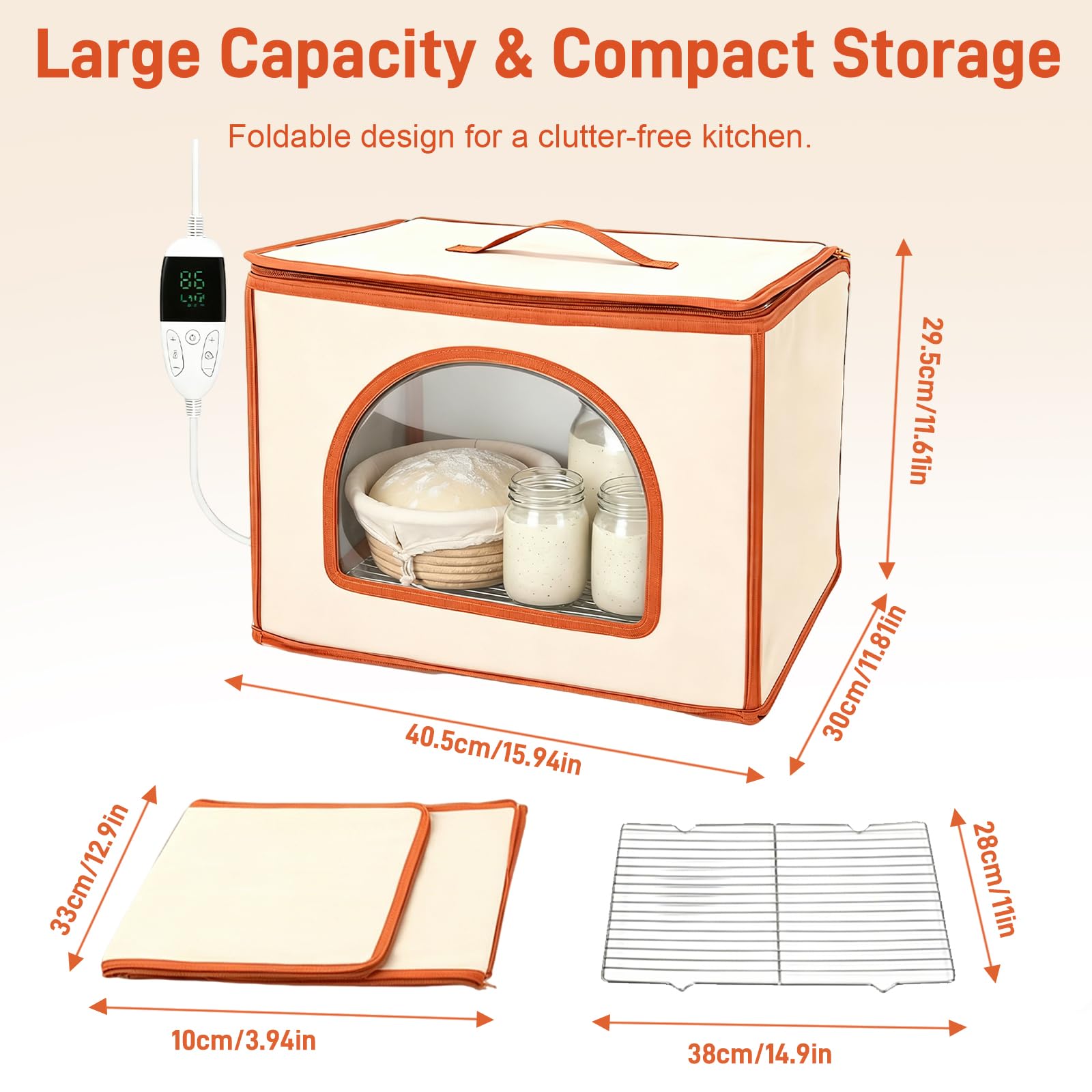 Chambre de Fermentation 36L pour Pâte à Pain