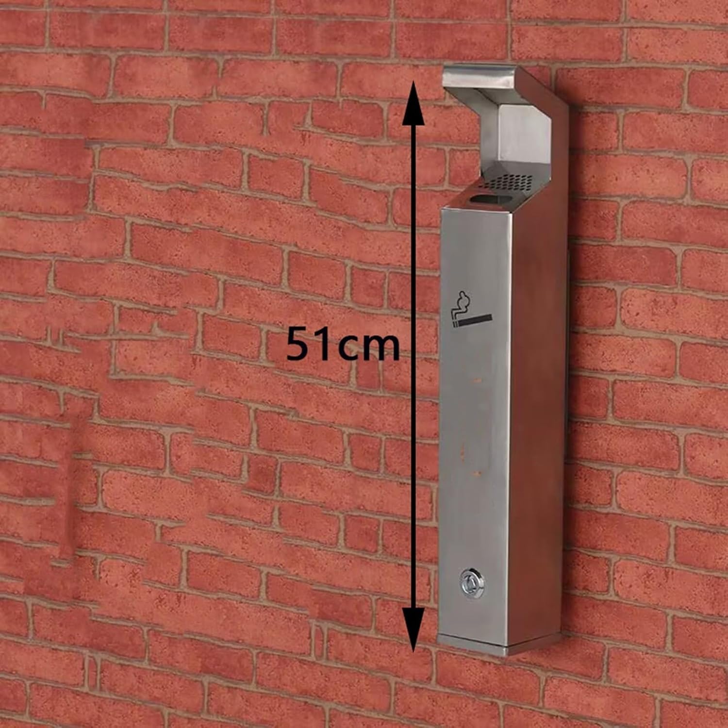 屋外壁掛け灰皿 - ステンレススチール製煙柱とバレル、家庭、バー、オフィス、公共スペース用のクリエイティブなタバコの吸い殻コレクター