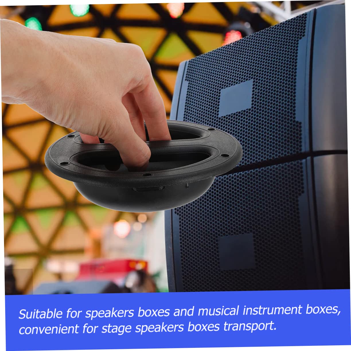 IWOWHERO 8pcs Heavy Duty Speaker Handles for Audio Repair Durable Speaker Attachment Pull Handles and Home Theater