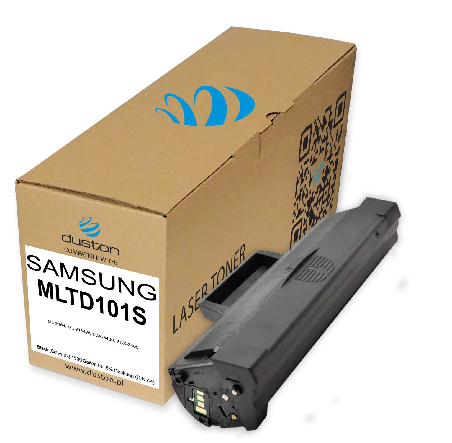duston 2x MLTD101S, MLT-D101S Toner nero compatibile con Samsung ML-2160 2164 2165 SCX-3400 3405 F FW W