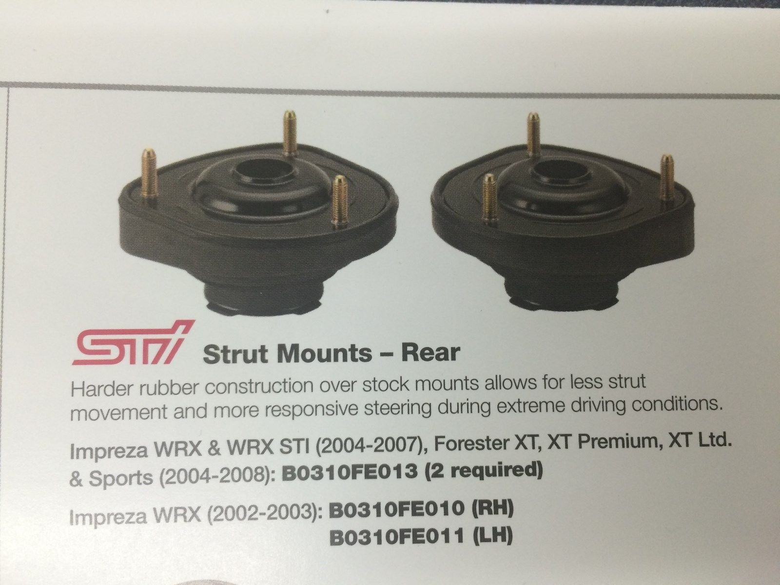 ネバーエンド Amazon.com: Genuine Subaru Group N Rear Strut Mounts WRX