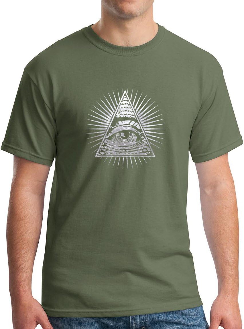 Eye Of Providence T-Shirt Illuminati TShirt Free Mason Eye Of Horus Tee SP MG XL