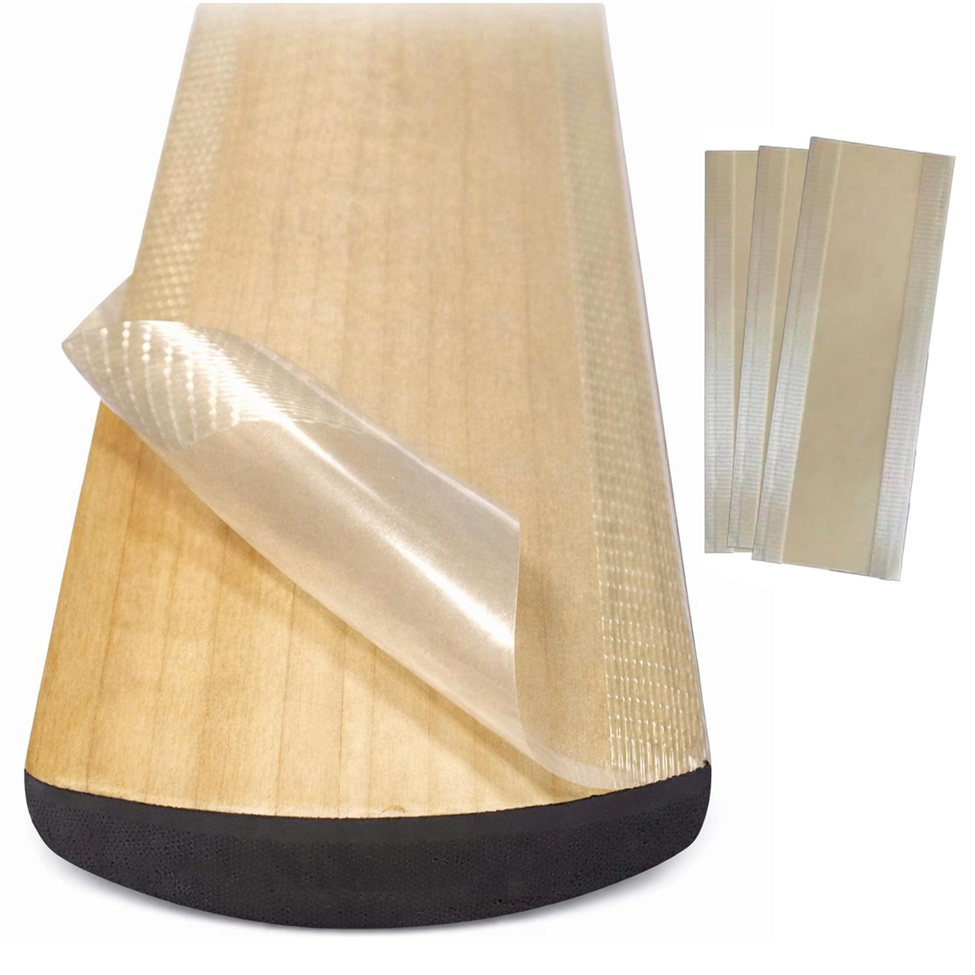 AI SPORTS Clear Cricket Bat Anti-Scuff Sheet โ Protective Bat Face Cover for Extra Durability, Surface Protection & Longer Bat Life (Hammer Edge, 1) โ image 1