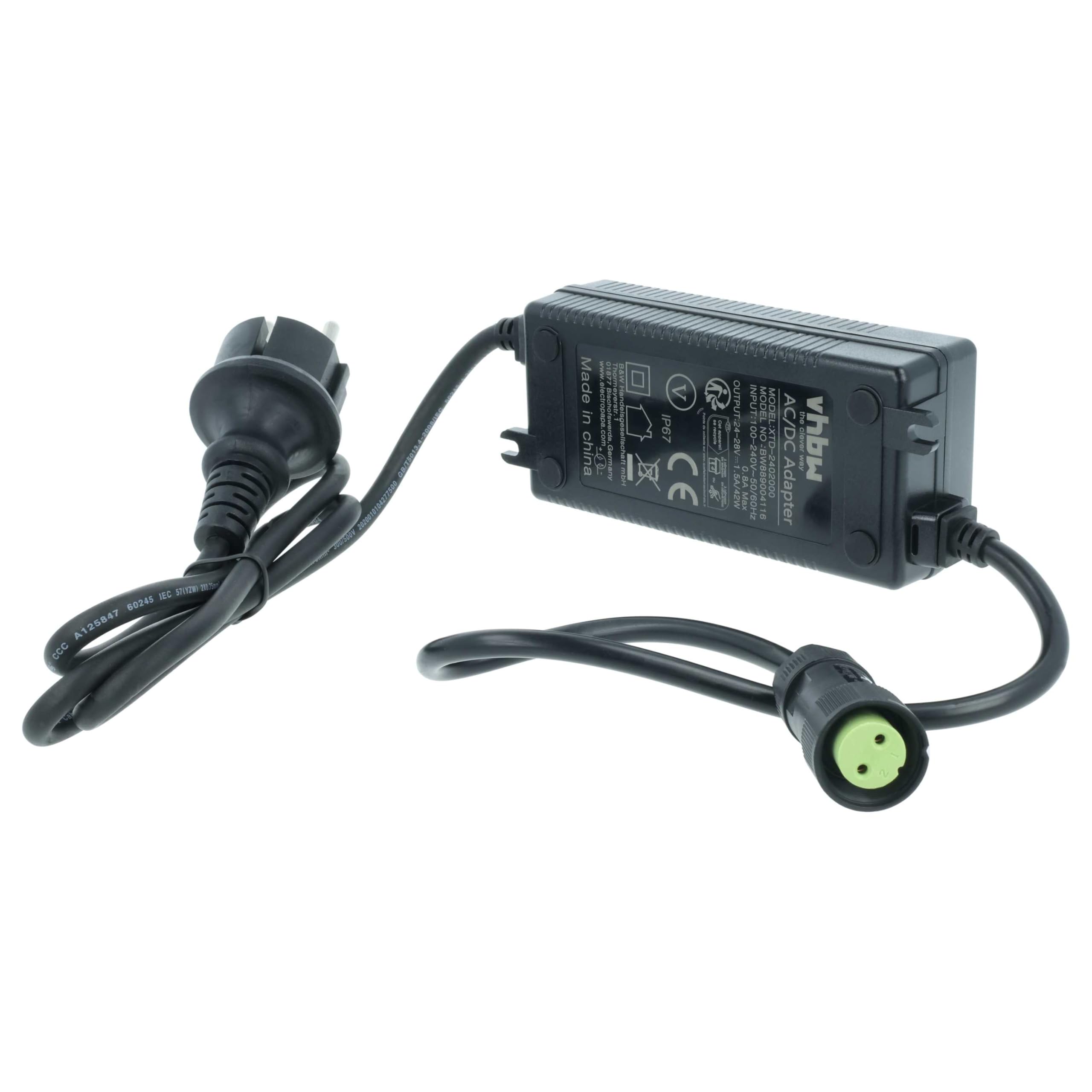 vhbw Chargeur remplacement pour Worx 50029485, WA3754, WA3716, WA3744 pour batterie de robot tondeuse