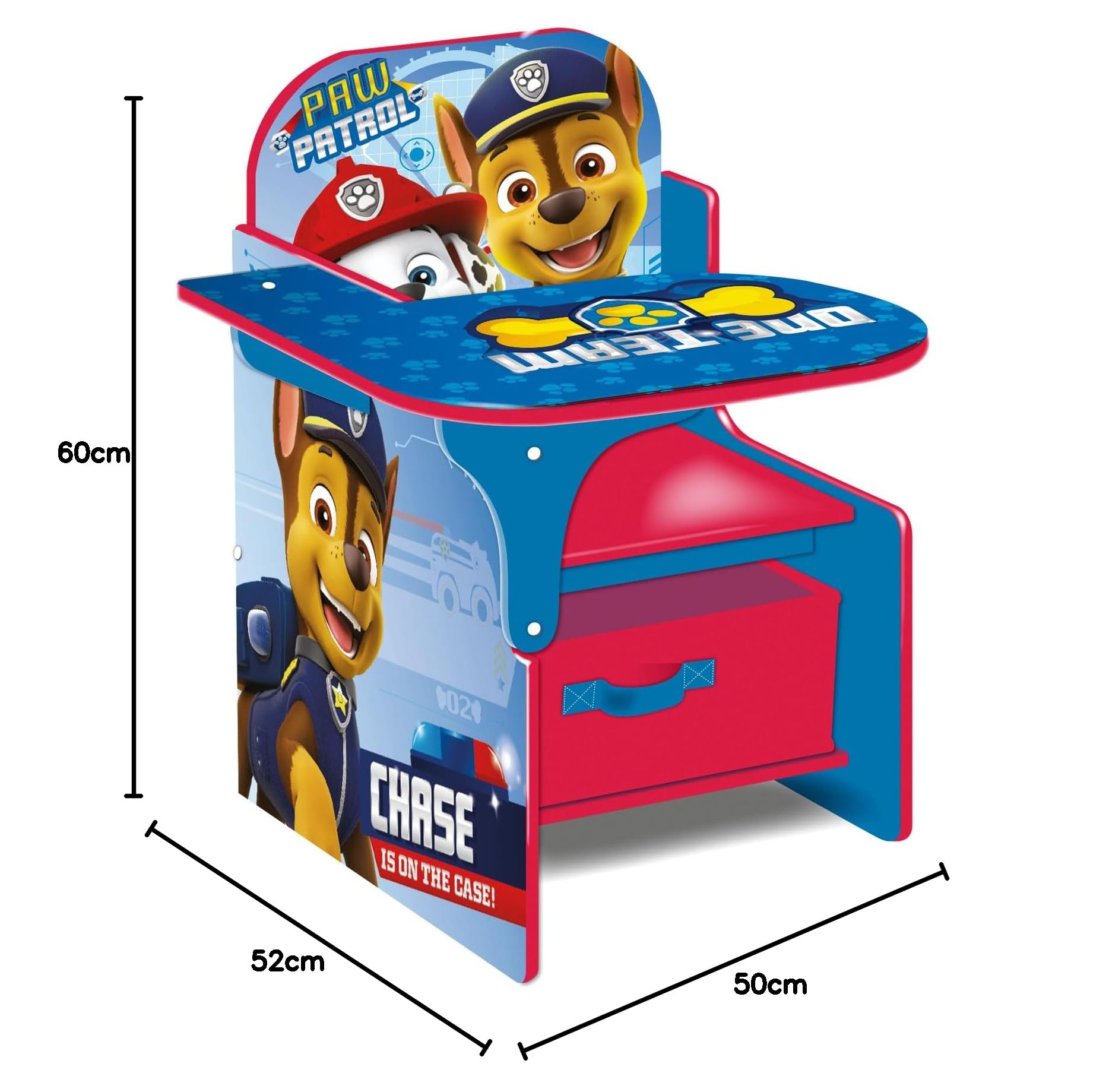 Poltrona Paw Patrol Per Bambini - Seduta Morbida 42x52x33cm Con Fodera Lavabile - Foto 5