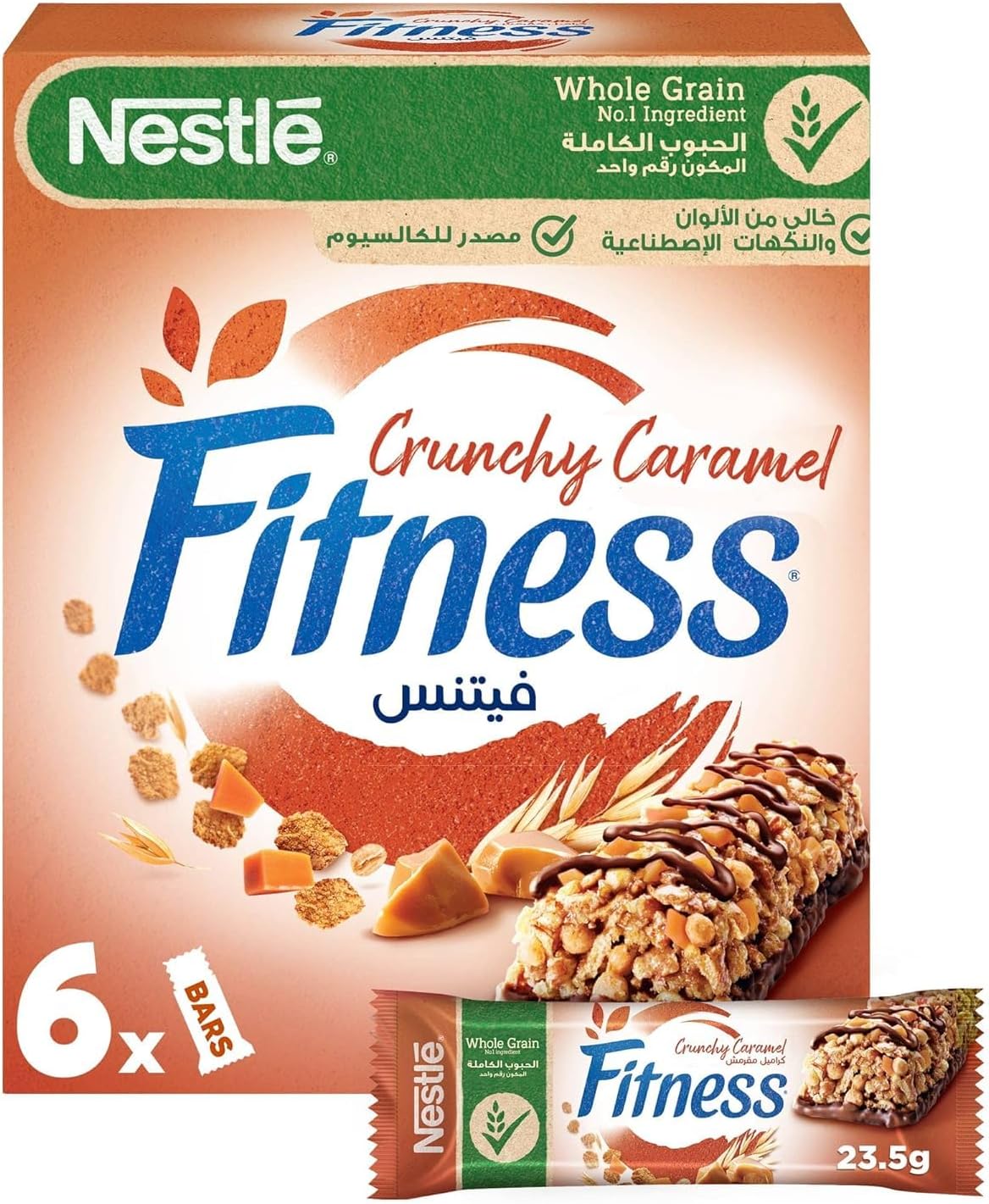 Nestle Fitness Crunchy Caramel Breakfast Cereal Bar 23.5 gm x 6