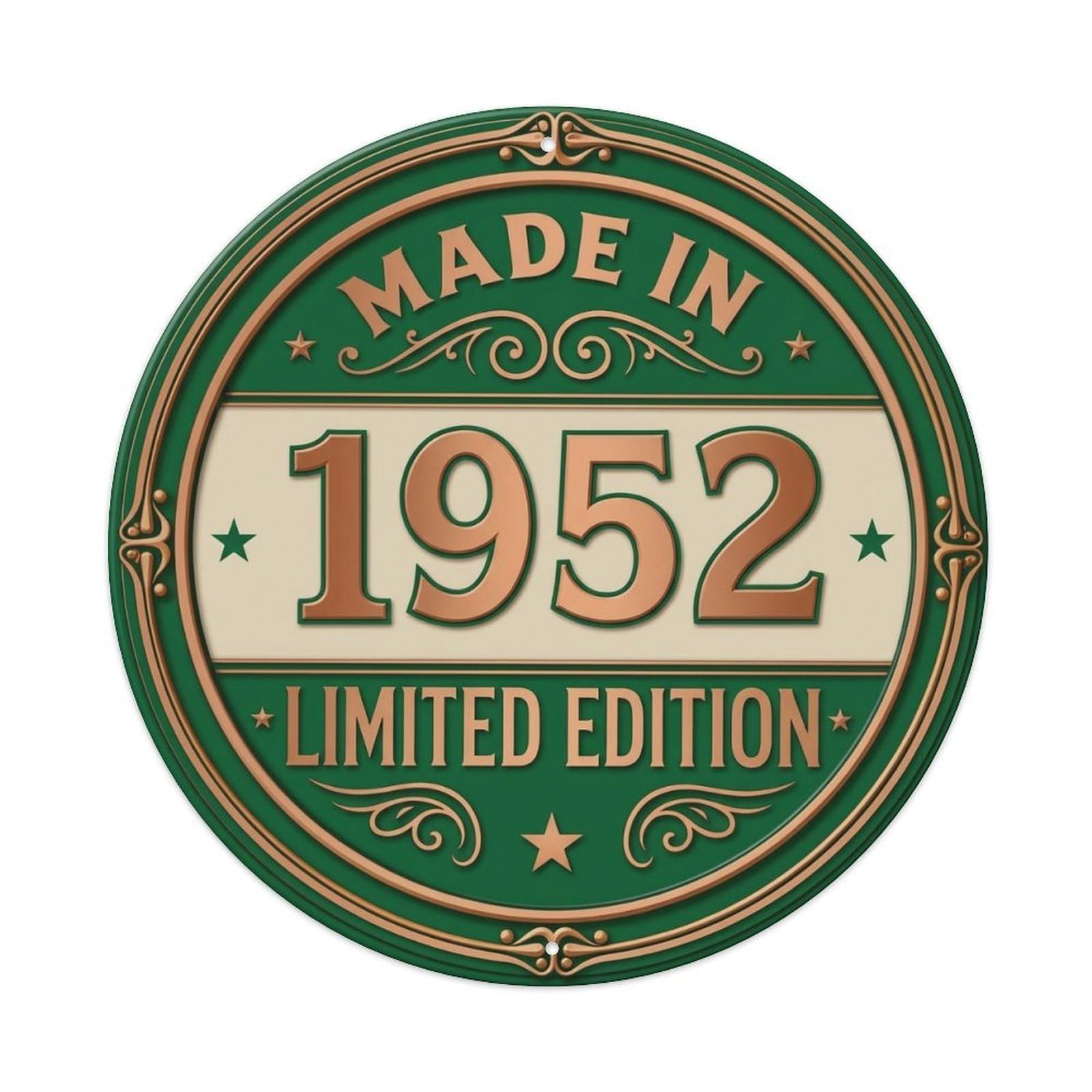 Okahys 8X8inch(20X20cm) Made In 1952 Limited Edition Metal Tin Sign
