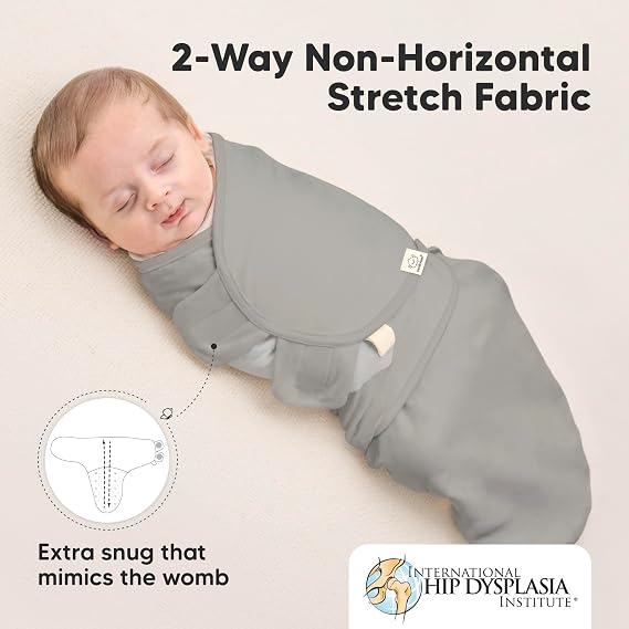 KeaBabies 3-Pack Organic Baby Swaddles for Newborns, Infant (Ripple, 0-3M) | Baby Girls, Boys, Soft Organic Cotton, Newborn Swaddle Sleep Sack, Nursery Swaddling Blankets