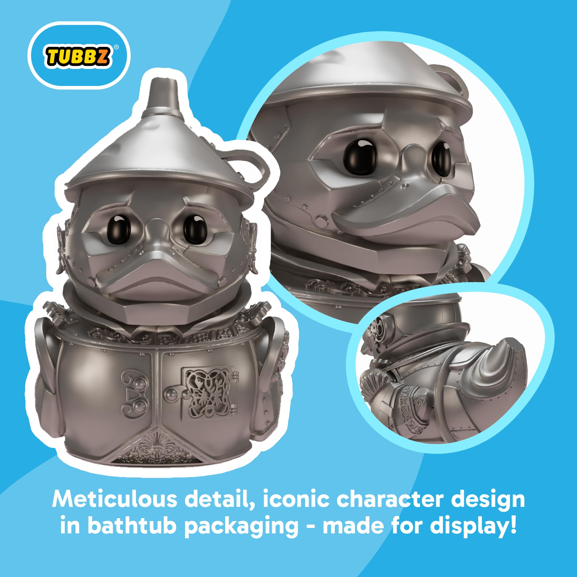 TUBBZ Collectors Edition: Wicked For Good - Tin Man Cosplaying Rubber Duck Vinyl Figure - Official Collectible for Fans of Wicked - Image 2