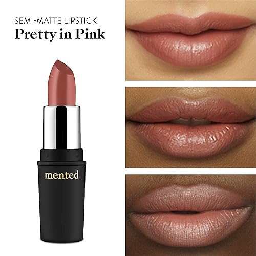 Miniatura 32 de Mented Cosmetics - Lápiz labial nude para mujer, lápiz labial semimate de larga duración, hidratante vegano, sin parabenos ni crueldad, mejora todas