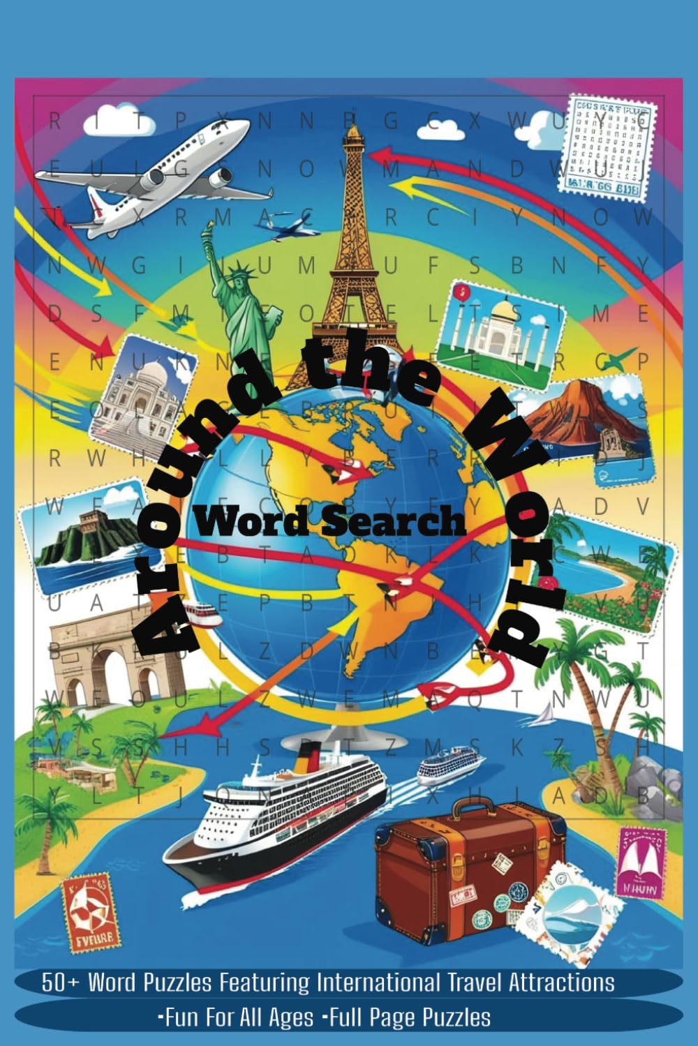 Around the World Word Search Book: A Travel-Themed Puzzle Adventure