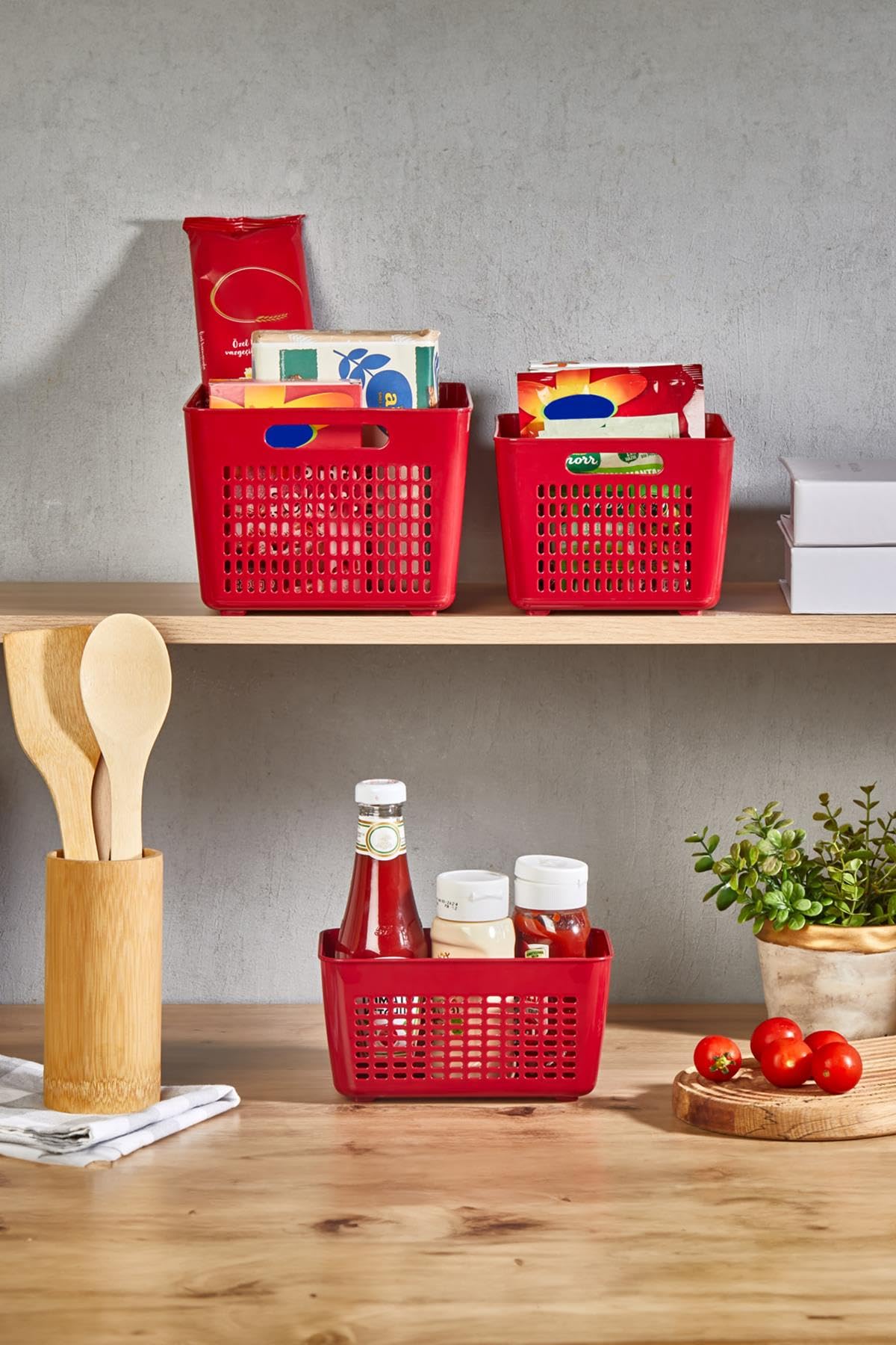 Selka Home 2-4-7 lt Lavin Süzgeç Bordo