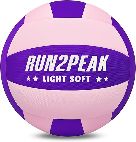 Miniatura 8 de Voleibol Súper Suave y Ligero - Pelota de Voleibol de Tela Segura y Silenciosa para Juego Interior - Tamaño Oficial 5 para Niños Jóvenes Azul