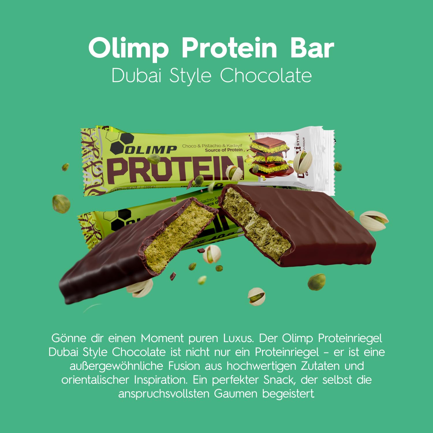 Olimp Proteinriegel Protein Bar 25 x 40g Dubai Style Chocolate - Powerbar Riegel